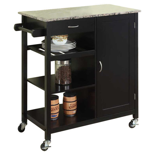 Red Barrel Studio® Auden Marble Kitchen Cart & Reviews Wayfair